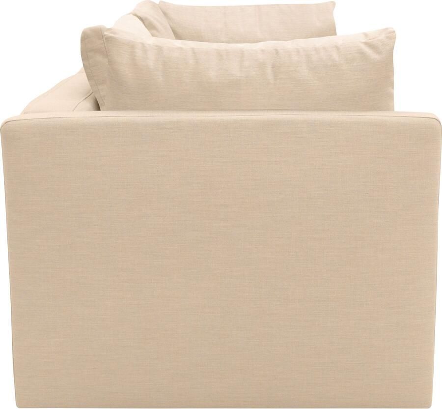 DOMO collection 2-zitsbank Solskin individueel uitbreidbaar combineerbaar met losse kussens. rug- en zijpanelen als steeksysteem.