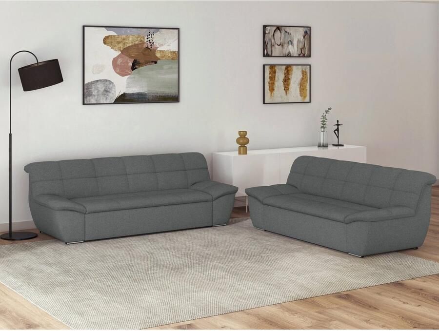 DOMO collection 2-zitsbank Splash actuele zitting- en rugstiksels comfortabel - Foto 2