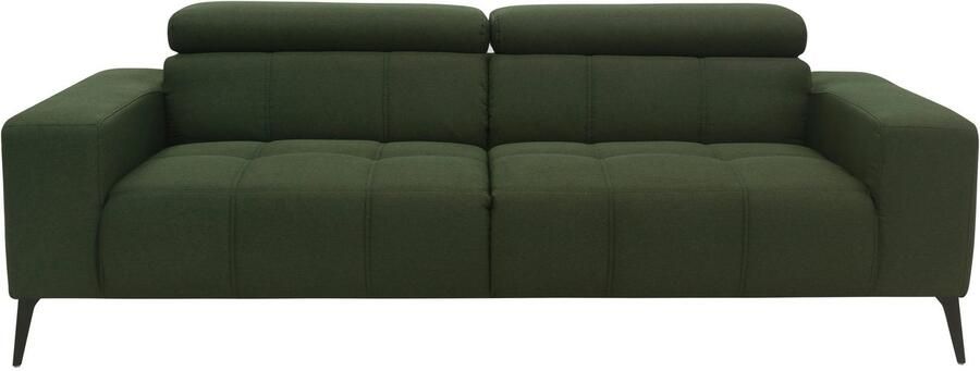 DOMO collection 2-zitsbank Trento met sledevoet of enkele voet keuze met hoofdeinde verstelbaar en in twee maten verkrijgbaar - Foto 5