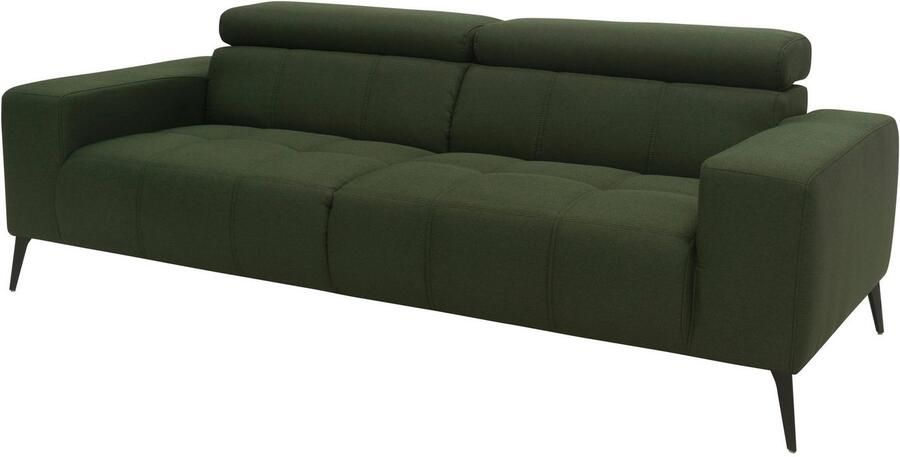 DOMO collection 2-zitsbank Trento met sledevoet of enkele voet keuze met hoofdeinde verstelbaar en in twee maten verkrijgbaar - Foto 4