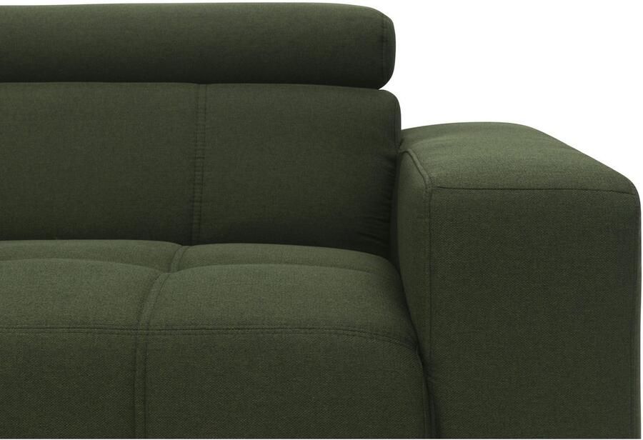 DOMO collection 2-zitsbank Trento met sledevoet of enkele voet keuze met hoofdeinde verstelbaar en in twee maten verkrijgbaar - Foto 3