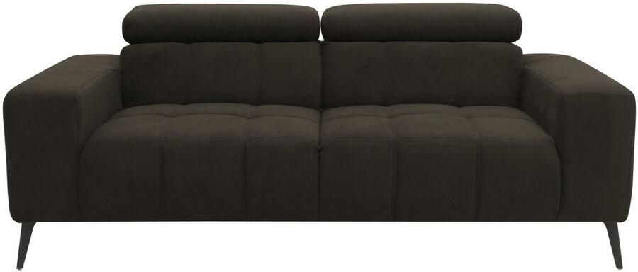 DOMO collection 2-zitsbank Trento met sledevoet of enkele voet keuze met hoofdeinde verstelbaar en in twee maten verkrijgbaar - Foto 12