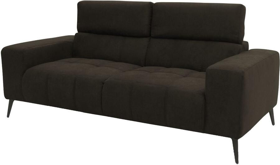 DOMO collection 2-zitsbank Trento met sledevoet of enkele voet keuze met hoofdeinde verstelbaar en in twee maten verkrijgbaar - Foto 8