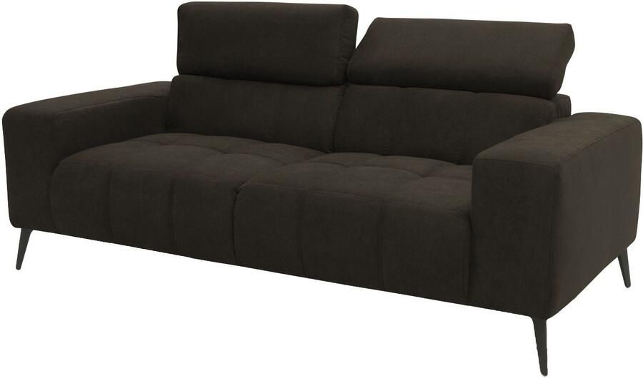 DOMO collection 2-zitsbank Trento met sledevoet of enkele voet keuze met hoofdeinde verstelbaar en in twee maten verkrijgbaar - Foto 9