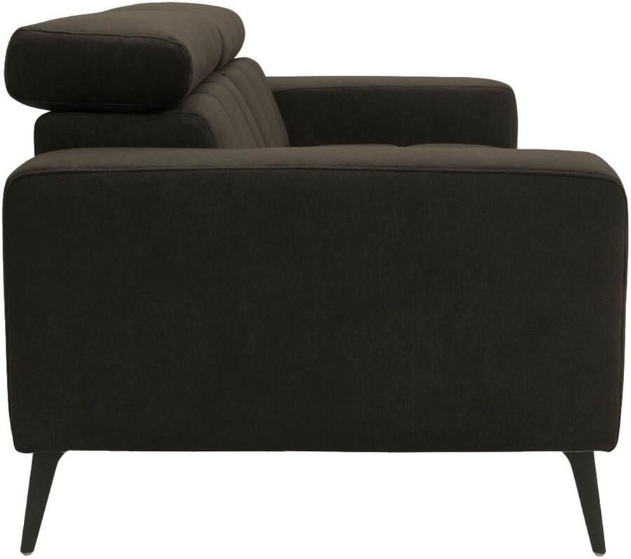 DOMO collection 2-zitsbank Trento met sledevoet of enkele voet keuze met hoofdeinde verstelbaar en in twee maten verkrijgbaar - Foto 2