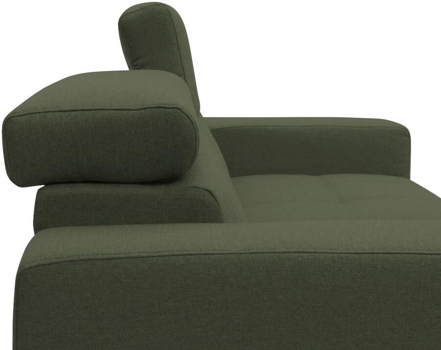 DOMO collection 2-zitsbank Trento met sledevoet of enkele voet keuze met hoofdeinde verstelbaar en in twee maten verkrijgbaar - Foto 4