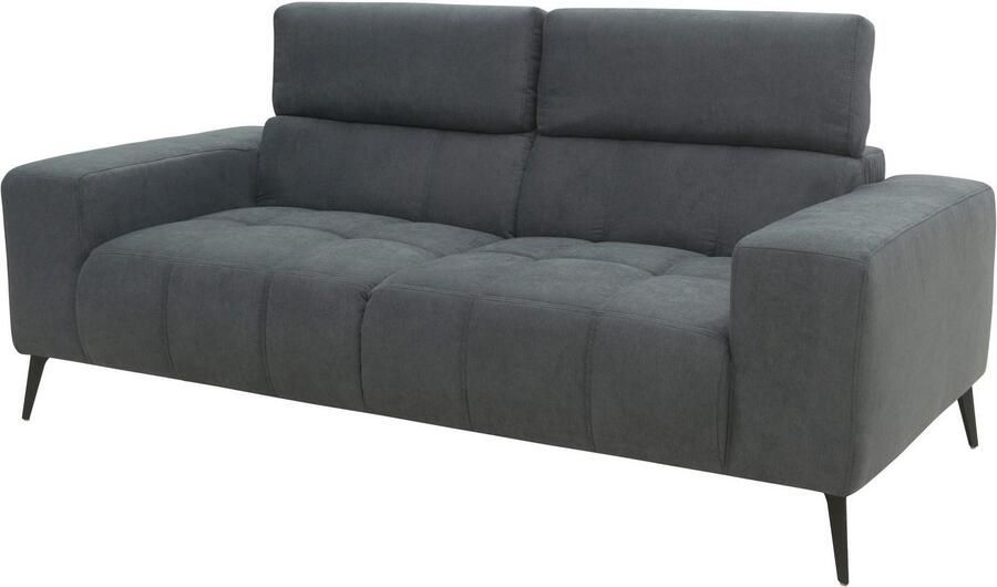 DOMO collection 2-zitsbank Trento met sledevoet of enkele voet keuze met hoofdeinde verstelbaar en in twee maten verkrijgbaar - Foto 8