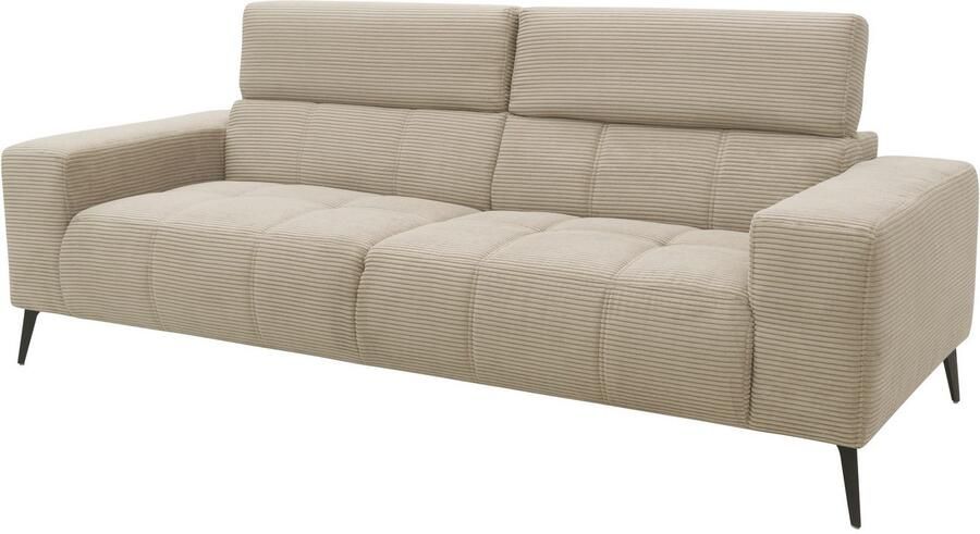 DOMO collection 2-zitsbank Trento met sledevoet of enkele voet keuze met hoofdeinde verstelbaar en in twee maten verkrijgbaar - Foto 7