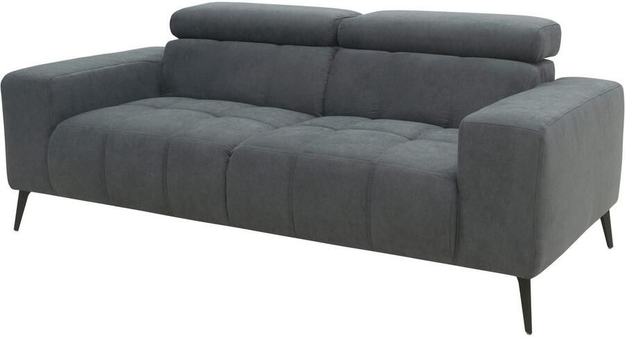 DOMO collection 2-zitsbank Trento met sledevoet of enkele voet keuze met hoofdeinde verstelbaar en in twee maten verkrijgbaar - Foto 10