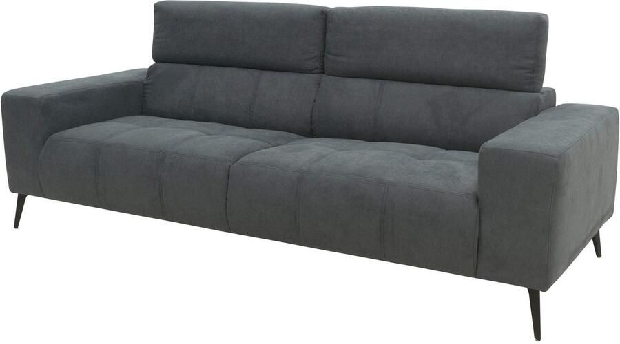 DOMO collection 2-zitsbank Trento met sledevoet of enkele voet keuze met hoofdeinde verstelbaar en in twee maten verkrijgbaar - Foto 9