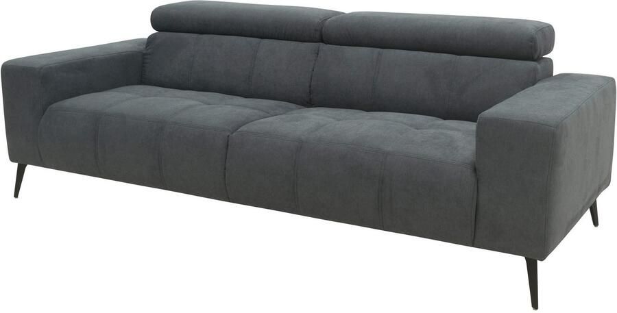 DOMO collection 2-zitsbank Trento met sledevoet of enkele voet keuze met hoofdeinde verstelbaar en in twee maten verkrijgbaar - Foto 10