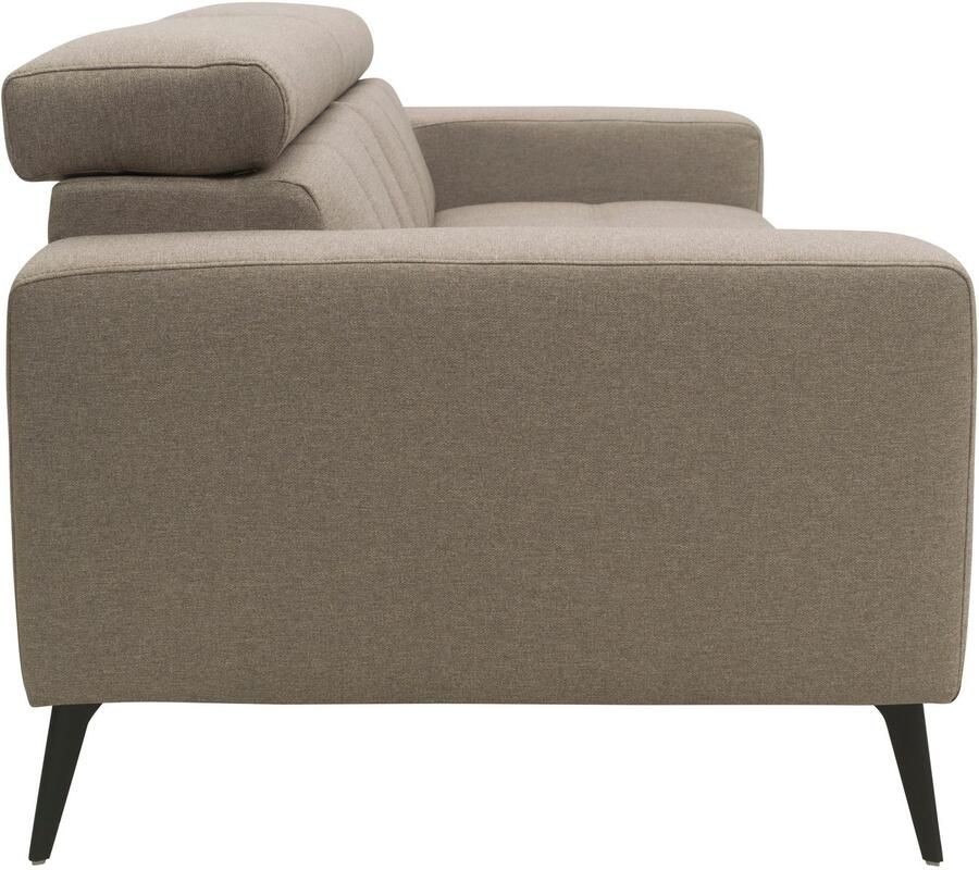 DOMO collection 2-zitsbank Trento met sledevoet of enkele voet keuze met hoofdeinde verstelbaar en in twee maten verkrijgbaar - Foto 2