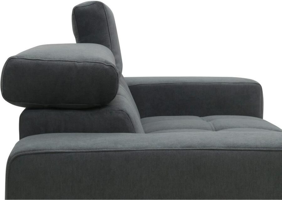 DOMO collection 2-zitsbank Trento met sledevoet of enkele voet keuze met hoofdeinde verstelbaar en in twee maten verkrijgbaar - Foto 5