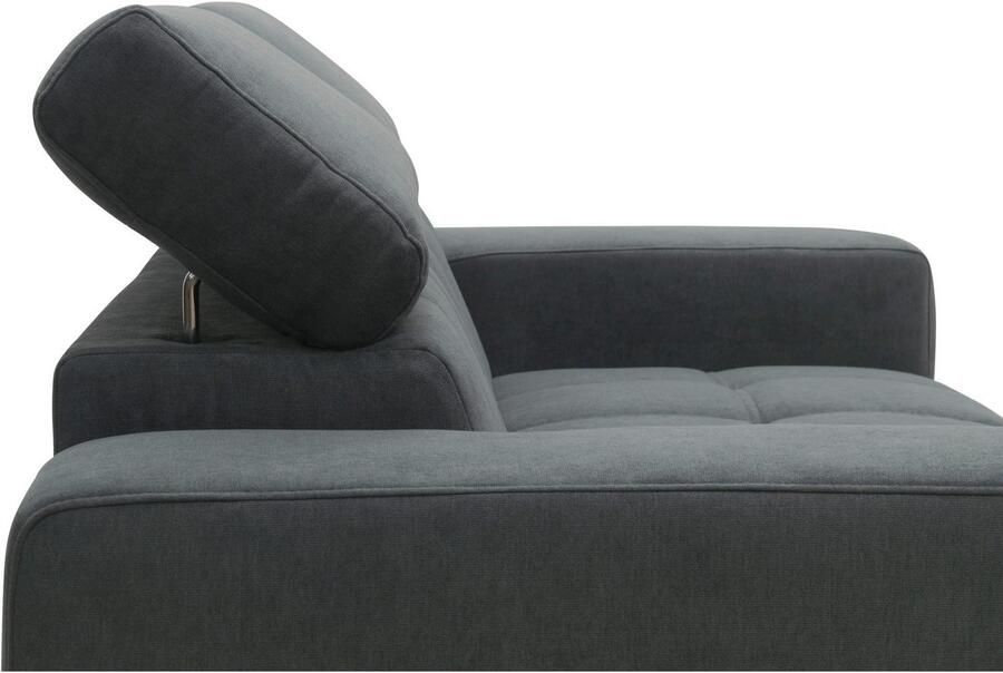 DOMO collection 2-zitsbank Trento met sledevoet of enkele voet keuze met hoofdeinde verstelbaar en in twee maten verkrijgbaar - Foto 7