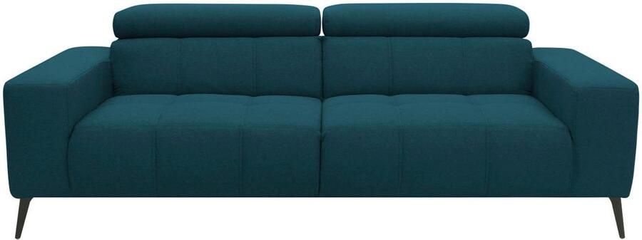 DOMO collection 2-zitsbank Trento met sledevoet of enkele voet keuze met hoofdeinde verstelbaar en in twee maten verkrijgbaar - Foto 5