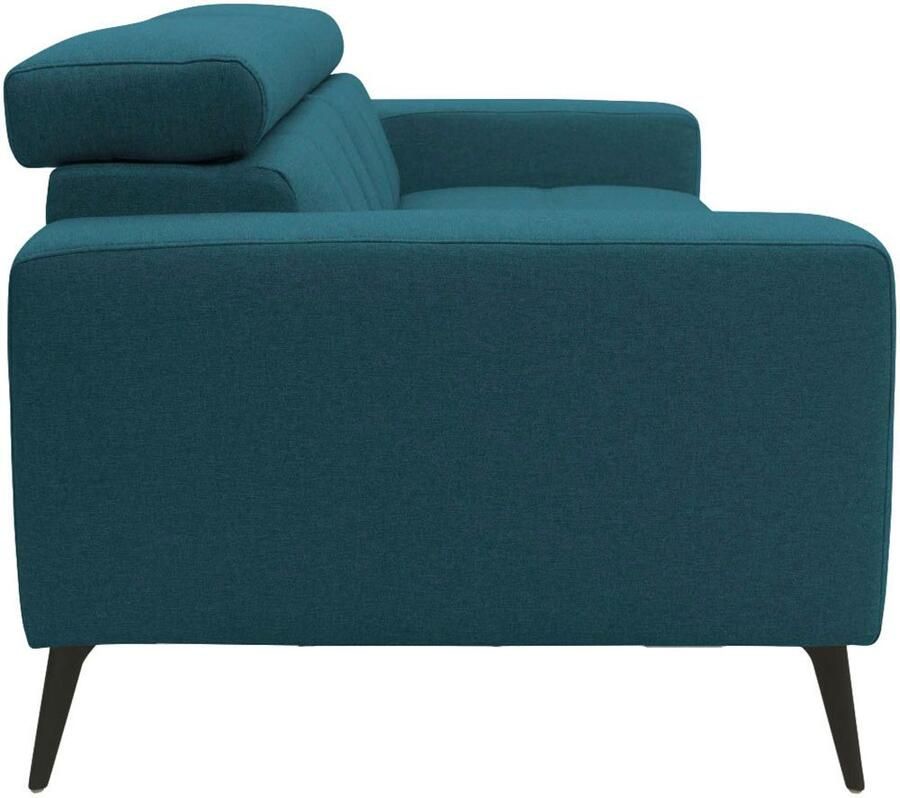 DOMO collection 2-zitsbank Trento met sledevoet of enkele voet keuze met hoofdeinde verstelbaar en in twee maten verkrijgbaar - Foto 2