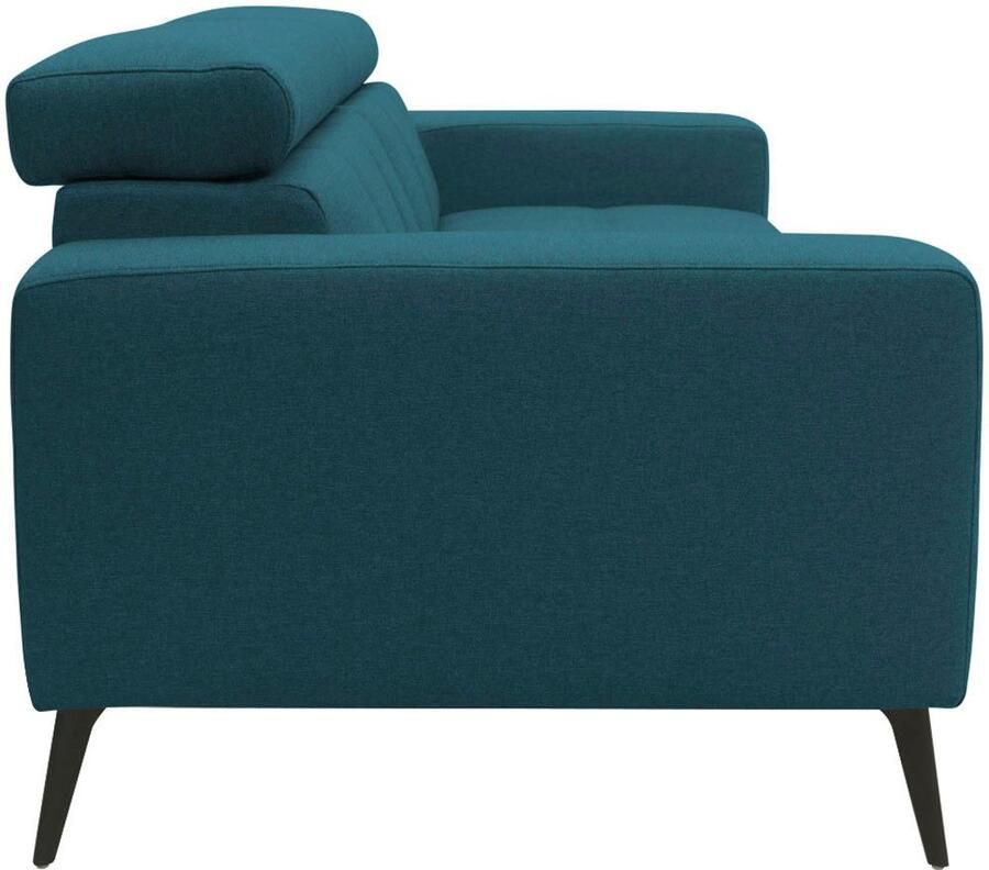 DOMO collection 2-zitsbank Trento met sledevoet of enkele voet keuze met hoofdeinde verstelbaar en in twee maten verkrijgbaar - Foto 2