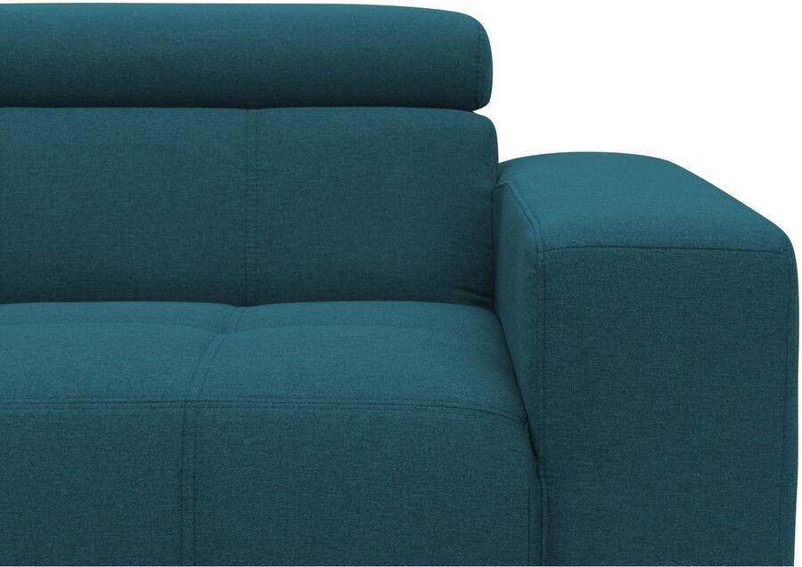 DOMO collection 2-zitsbank Trento met sledevoet of enkele voet keuze met hoofdeinde verstelbaar en in twee maten verkrijgbaar - Foto 3