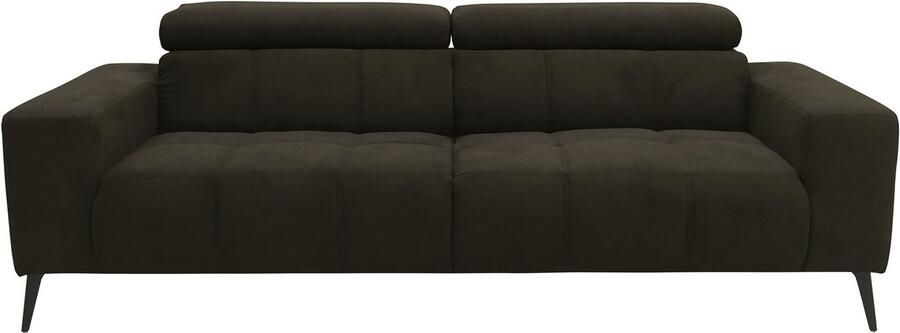 DOMO collection 2-zitsbank Trento met sledevoet of enkele voet keuze met hoofdeinde verstelbaar en in twee maten verkrijgbaar - Foto 5