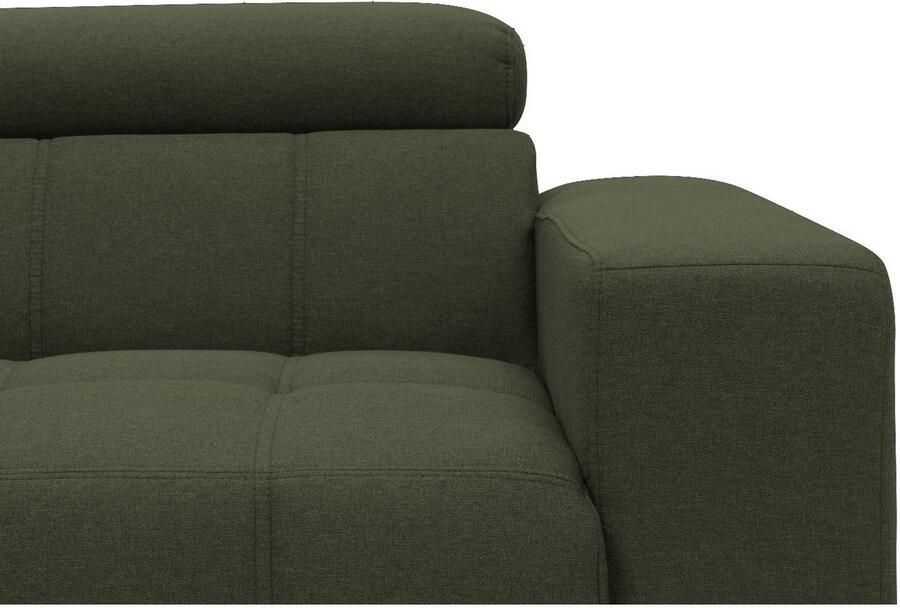 DOMO collection 2-zitsbank Trento met sledevoet of enkele voet keuze met hoofdeinde verstelbaar en in twee maten verkrijgbaar - Foto 3