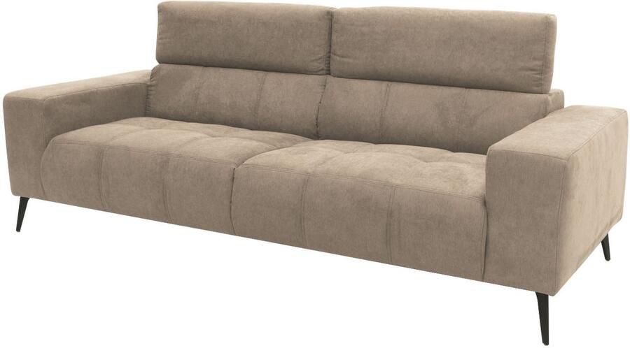 DOMO collection 2-zitsbank Trento met sledevoet of enkele voet keuze met hoofdeinde verstelbaar en in twee maten verkrijgbaar - Foto 9