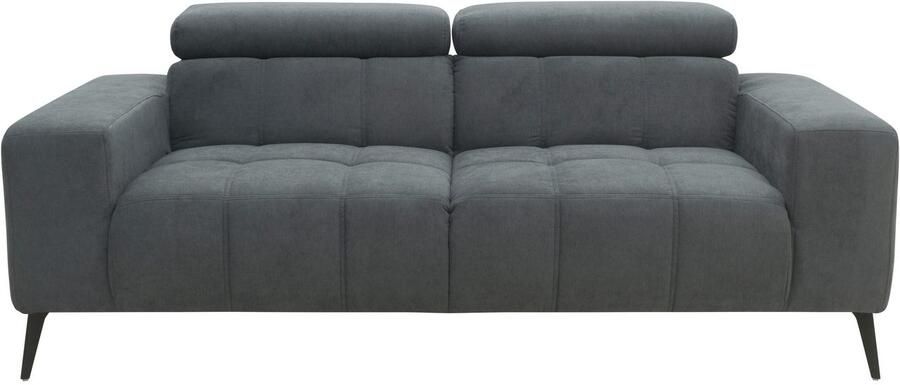 DOMO collection 2-zitsbank Trento met sledevoet of enkele voet keuze met hoofdeinde verstelbaar en in twee maten verkrijgbaar - Foto 11