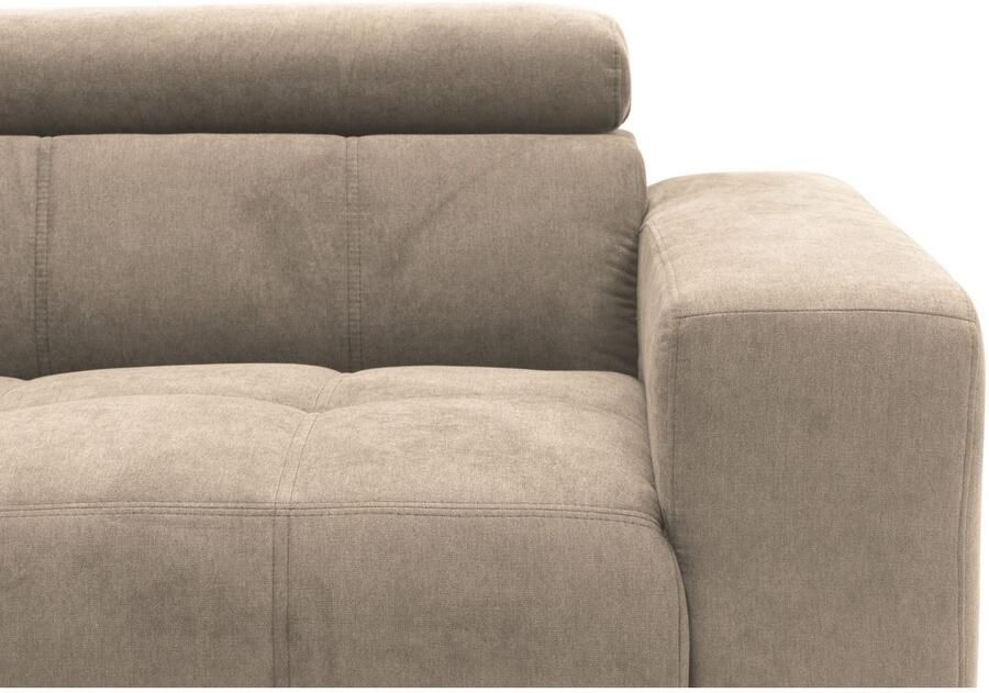 DOMO collection 2-zitsbank Trento met sledevoet of enkele voet keuze met hoofdeinde verstelbaar en in twee maten verkrijgbaar - Foto 6