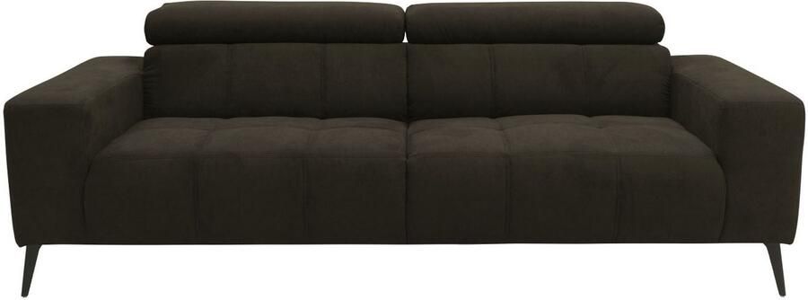 DOMO collection 2-zitsbank Trento met sledevoet of enkele voet keuze met hoofdeinde verstelbaar en in twee maten verkrijgbaar - Foto 11