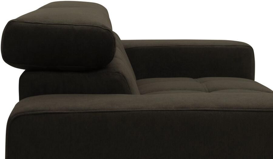 DOMO collection 2-zitsbank Trento met sledevoet of enkele voet keuze met hoofdeinde verstelbaar en in twee maten verkrijgbaar - Foto 8