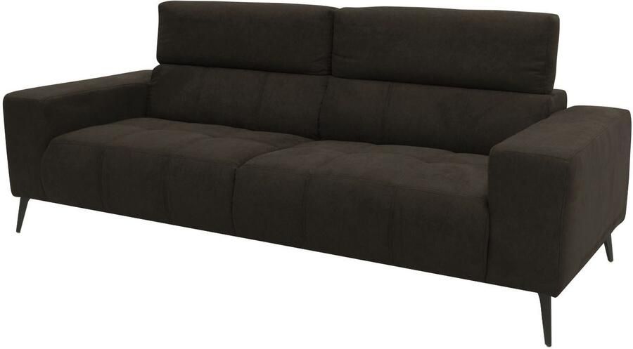 DOMO collection 2-zitsbank Trento met sledevoet of enkele voet keuze met hoofdeinde verstelbaar en in twee maten verkrijgbaar - Foto 9