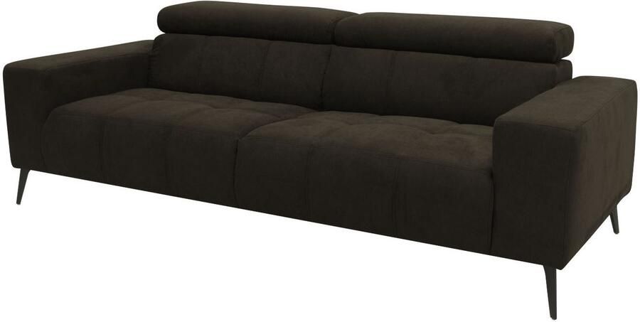 DOMO collection 2-zitsbank Trento met sledevoet of enkele voet keuze met hoofdeinde verstelbaar en in twee maten verkrijgbaar - Foto 4