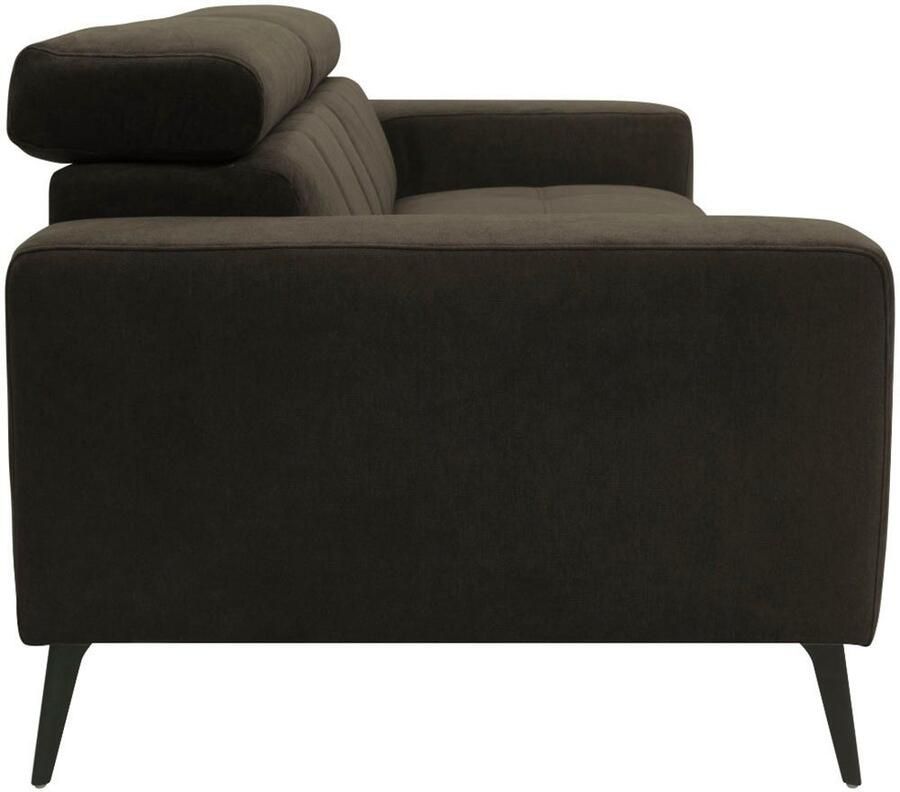 DOMO collection 2-zitsbank Trento met sledevoet of enkele voet keuze met hoofdeinde verstelbaar en in twee maten verkrijgbaar - Foto 2