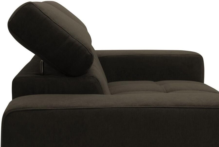 DOMO collection 2-zitsbank Trento met sledevoet of enkele voet keuze met hoofdeinde verstelbaar en in twee maten verkrijgbaar - Foto 6