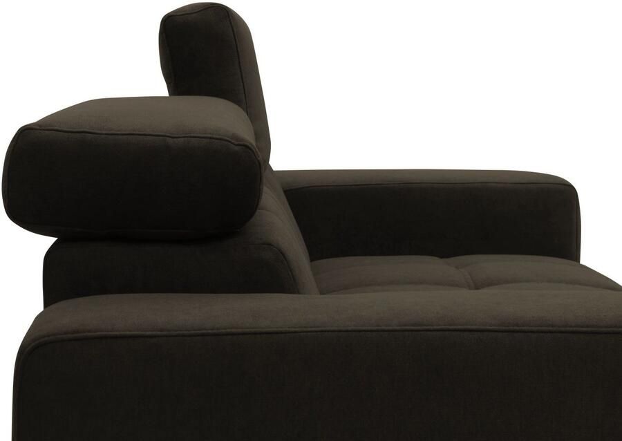 DOMO collection 2-zitsbank Trento met sledevoet of enkele voet keuze met hoofdeinde verstelbaar en in twee maten verkrijgbaar - Foto 5