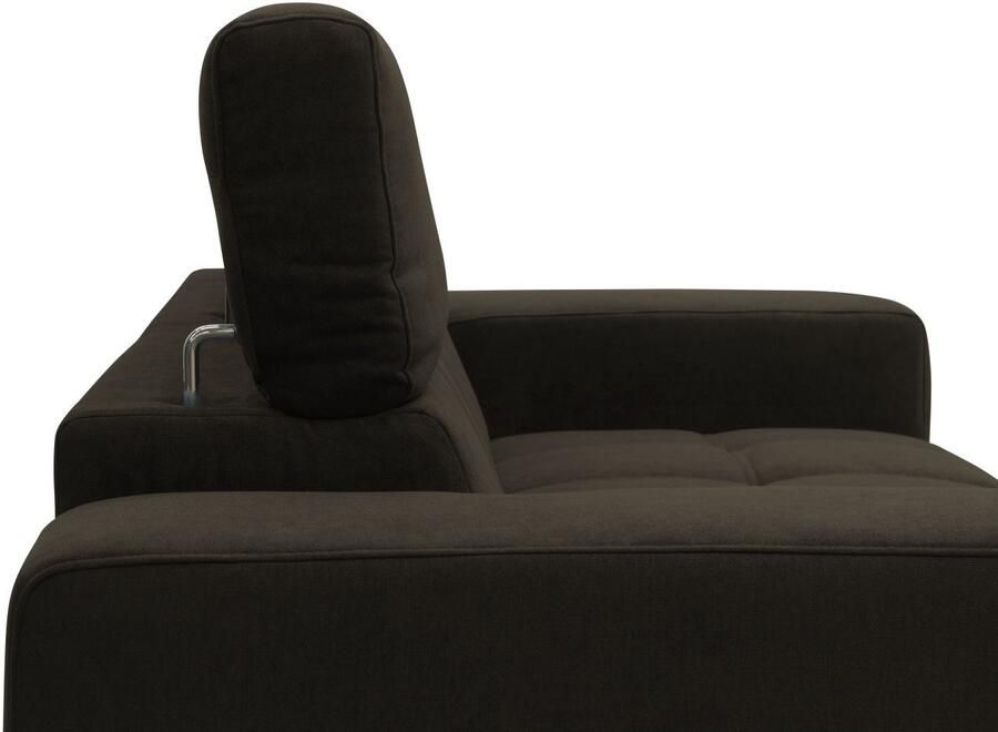 DOMO collection 2-zitsbank Trento met sledevoet of enkele voet keuze met hoofdeinde verstelbaar en in twee maten verkrijgbaar - Foto 3