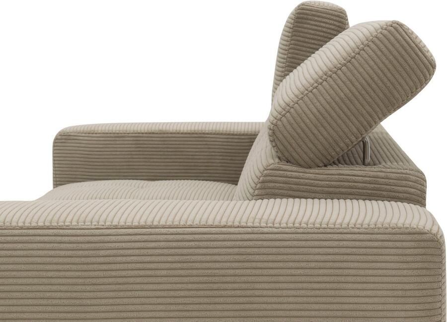 DOMO collection 2-zitsbank Trento met sledevoet of enkele voet keuze met hoofdeinde verstelbaar en in twee maten verkrijgbaar - Foto 4