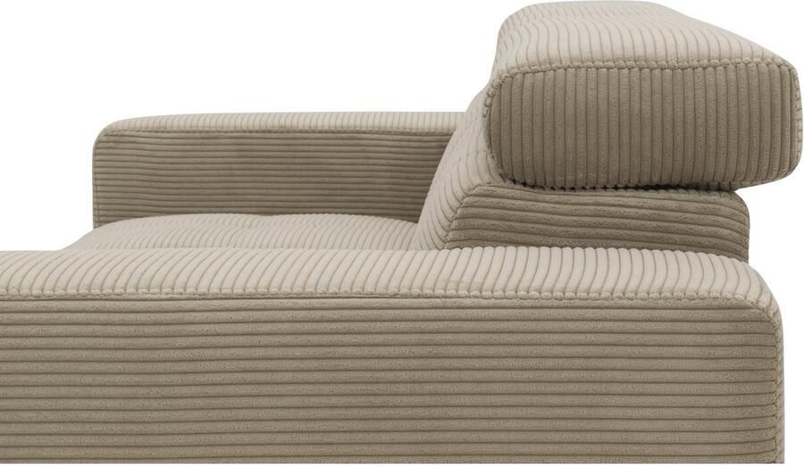 DOMO collection 2-zitsbank Trento met sledevoet of enkele voet keuze met hoofdeinde verstelbaar en in twee maten verkrijgbaar - Foto 6