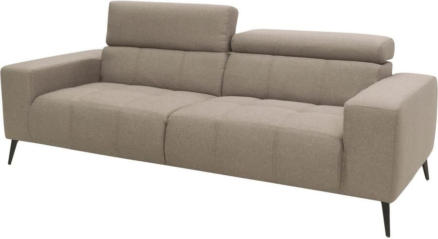 DOMO collection 2-zitsbank Trento met sledevoet of enkele voet keuze met hoofdeinde verstelbaar en in twee maten verkrijgbaar - Foto 9