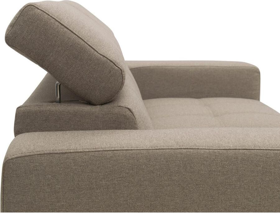 DOMO collection 2-zitsbank Trento met sledevoet of enkele voet keuze met hoofdeinde verstelbaar en in twee maten verkrijgbaar - Foto 6