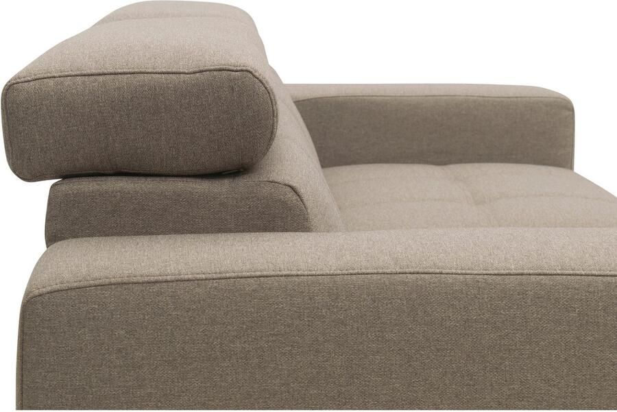 DOMO collection 2-zitsbank Trento met sledevoet of enkele voet keuze met hoofdeinde verstelbaar en in twee maten verkrijgbaar - Foto 8