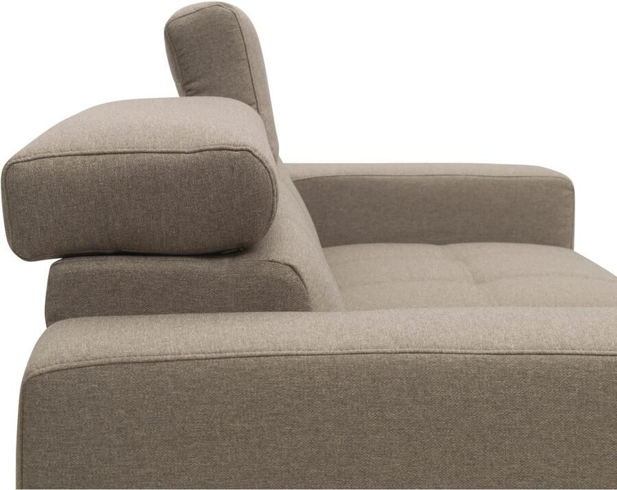 DOMO collection 2-zitsbank Trento met sledevoet of enkele voet keuze met hoofdeinde verstelbaar en in twee maten verkrijgbaar - Foto 5