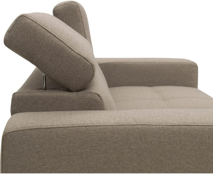 DOMO collection 2-zitsbank Trento met sledevoet of enkele voet keuze met hoofdeinde verstelbaar en in twee maten verkrijgbaar - Foto 4