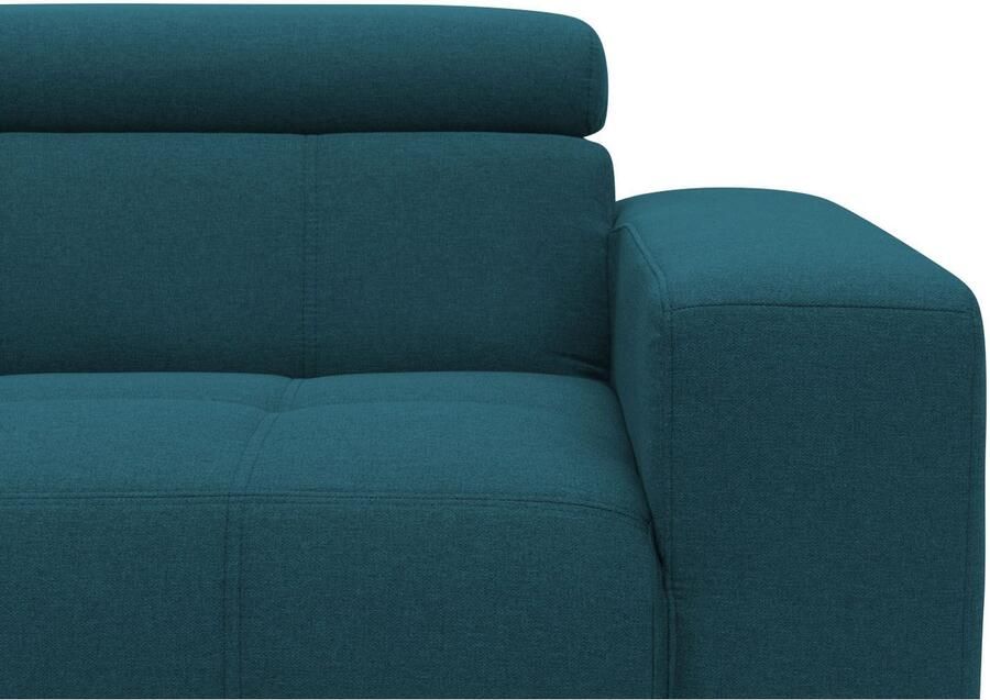 DOMO collection 2-zitsbank Trento met sledevoet of enkele voet keuze met hoofdeinde verstelbaar en in twee maten verkrijgbaar - Foto 3