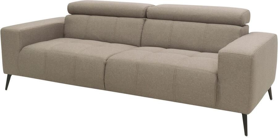 DOMO collection 2-zitsbank Trento met sledevoet of enkele voet keuze met hoofdeinde verstelbaar en in twee maten verkrijgbaar - Foto 4