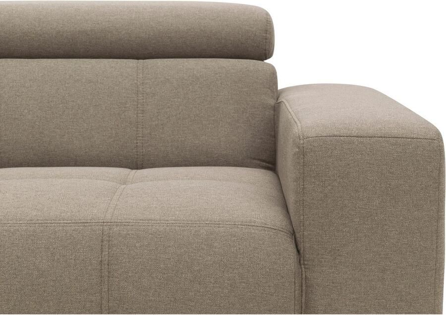 DOMO collection 2-zitsbank Trento met sledevoet of enkele voet keuze met hoofdeinde verstelbaar en in twee maten verkrijgbaar - Foto 3