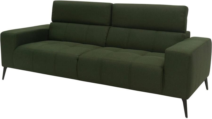 DOMO collection 2-zitsbank Trento met sledevoet of enkele voet keuze met hoofdeinde verstelbaar en in twee maten verkrijgbaar - Foto 7