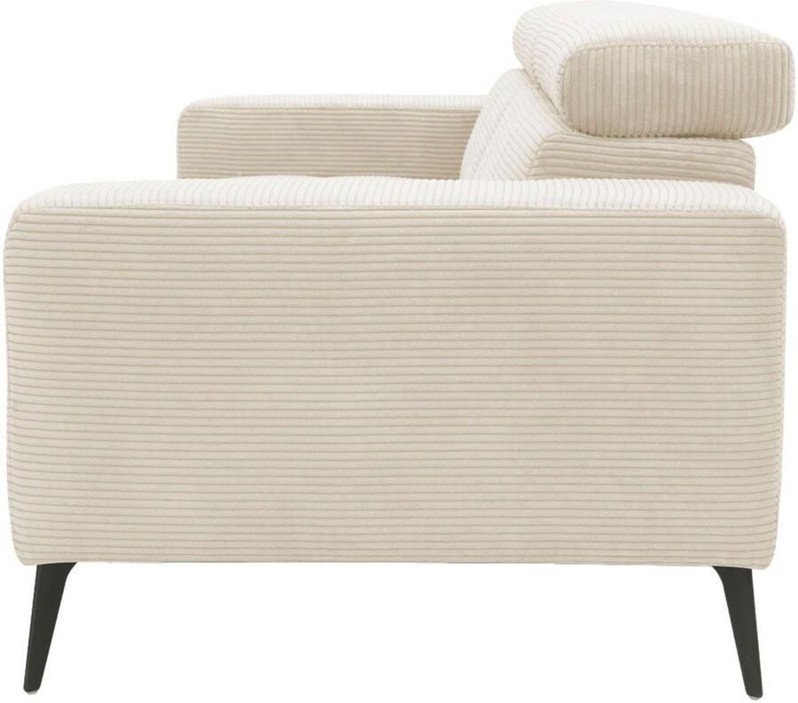 DOMO collection 2-zitsbank Trento met sledevoet of enkele voet keuze met hoofdeinde verstelbaar en in twee maten verkrijgbaar - Foto 5