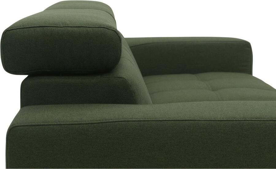 DOMO collection 2-zitsbank Trento met sledevoet of enkele voet keuze met hoofdeinde verstelbaar en in twee maten verkrijgbaar - Foto 6