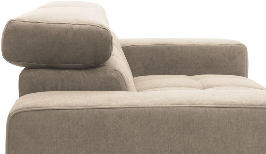 DOMO collection 2-zitsbank Trento met sledevoet of enkele voet keuze met hoofdeinde verstelbaar en in twee maten verkrijgbaar - Foto 9