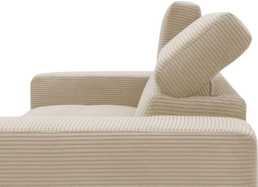 DOMO collection 2-zitsbank Trento met sledevoet of enkele voet keuze met hoofdeinde verstelbaar en in twee maten verkrijgbaar - Foto 7